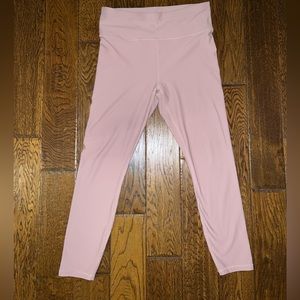Pale pink Fabletics pure luxe leggings